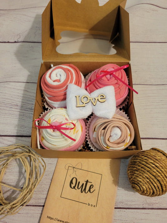 Qute Baby Girl Cupcake gift box