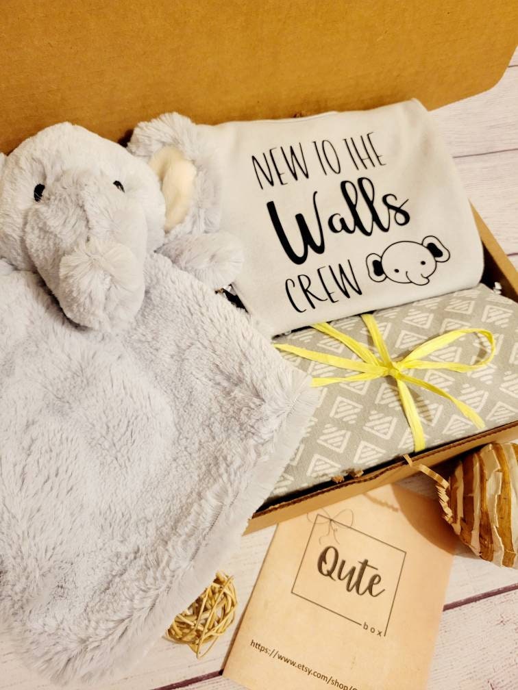 Qute unisex / gender neutral baby Elephant gift box